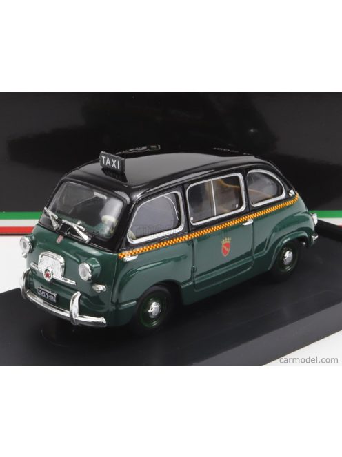 Brumm - Fiat 600 Multipla I Series Taxi Roma 1956 Green Black