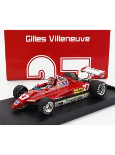   Brumm - FERRARI F1  126C2 N 27 2nd SAN MARINO IMOLA GP 1982 GILLES VILLENEUVE - WITH DRIVER FIGURE RED