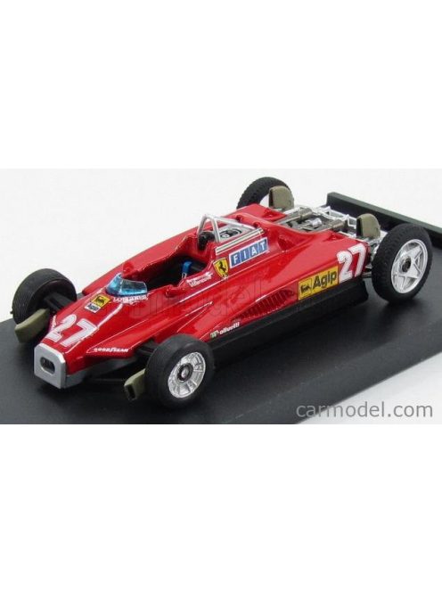 Brumm - Ferrari F1  126C2 N 27 2Nd San Marino Imola Gp 1982 Gilles Villeneuve T-Car - Versione Da Trasporto - Transport Version Red