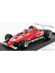   Brumm - Ferrari F1 126C2 N 27 Usa Ovest Long Beach Gp 1982 Gilles Villeneuve - With Driver Figure Red