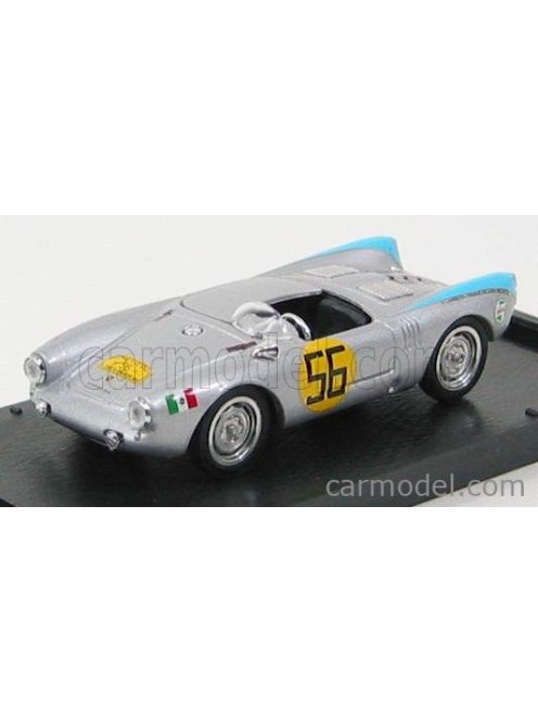 Brumm - Porsche 550Rs N 56 Carrera Panamericana Mexico 1954 Jaroslav Juan Silver