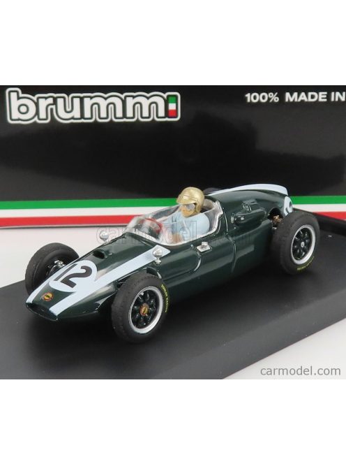 Brumm - Cooper F1 T51 Climax N 12 Winner British Gp Jack Brabham 1959 World Champion - With Driver Figure Green White