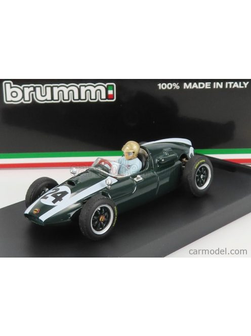 Brumm - Cooper F1 T51 Climax N 24 Winner Monaco Gp Jack Brabham 1959 World Champion - With Driver Figure Green White