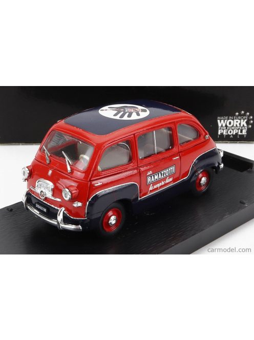 Brumm - Fiat 600 Multipla Ramazzotti 1960 Red Blue