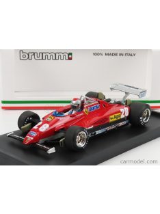   Brumm - Ferrari F1 126C2 N 28 3Rd Italy Gp 1982 Mario Andretti - With Driver Figure Red