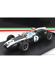   Brumm - Cooper F1 T53 N 2 British Gp 1960 B.Mclaren - With Driver Figure Green White