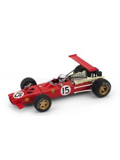   Brumm - FERRARI F1  312 N 15 SPAIN GP 1969 CHRIS AMON - WITH DRIVER FIGURE RED WHITE