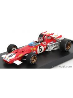   Brumm - Ferrari F1 312B N 6 Italy Gp 1970 I.Giunti - With Driver Figure Red White