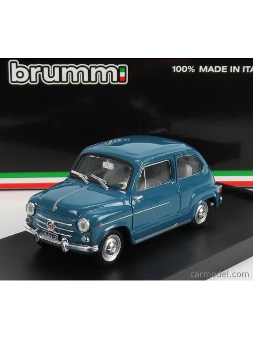 Brumm - Fiat 600D Berlina 1960 Blue Chiaro - Blu