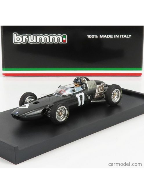 Brumm - Brm F1 P57 N 17 Winner Holland Europe Gp Graham Hill 1962 World Champion - With Driver Figure Grey Met