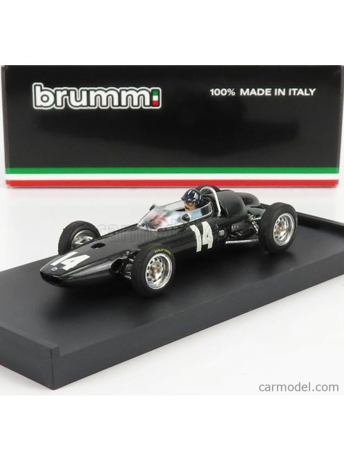 Brumm - Brm F1  P57 N 14 Winner Italy Monza Gp Graham Hill 1962 World Champion - With Driver Figure Grey Met