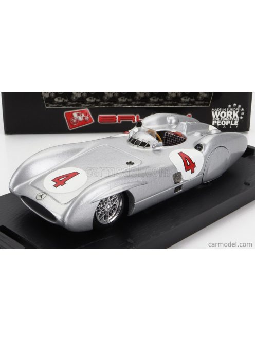 Brumm - Mercedes Benz F1 W196C N 4 Prove Avus 1954 Karl Kling Silver