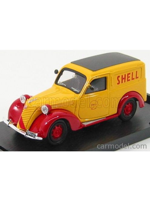 Brumm - Fiat 1100 E Van Shell - Scuderia Ferrari Gp Monza 1958 Yellow Red