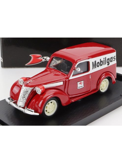 Brumm - FIAT 1100 E VAN MOBILGAS 1956 RED WHITE