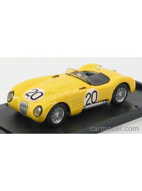 Brumm - Jaguar C Type 9Th Le Mans 1953 Laurent-Tornaco N 20 Yellow