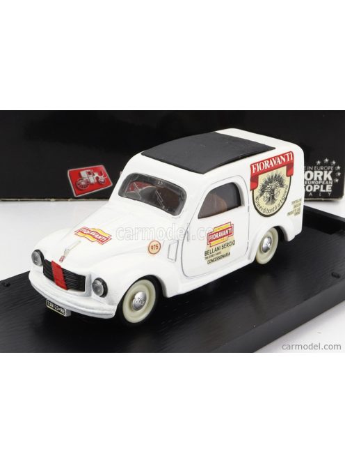 Brumm - Fiat 500C Van Fioravanti 1950 White