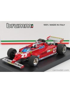   Brumm - Ferrari F1 126Ck Turbo N 27 Winner Montecarlo Gp 1981 Gilles Villeneuve Red