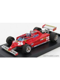   Brumm - Ferrari F1 126Ck Turbo N 28 Monaco Gp 1981 D.Pironi - With Driver Figure Red