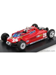   Brumm - Ferrari F1 126Ck Turbo N 28 Monaco Gp 1981 D.Pironi - With Transport Wheels Red