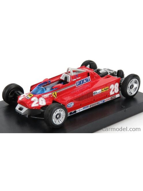 Brumm - Ferrari F1 126Ck Turbo N 28 Monaco Gp 1981 D.Pironi - With Transport Wheels Red