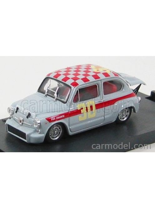 Brumm - Fiat 600 Abarth 1000 N 30 4H Di Monza 1966 G.Baghetti Grey Red