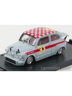   Brumm - Fiat 600 Abarth 1000 Berlina N 31 4H Monza 1966 L.Cella Grey Red