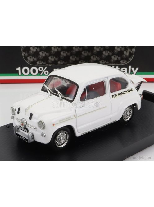 Brumm - Fiat 600 1000 Abarth Radiatore Montecarlo 1963 White