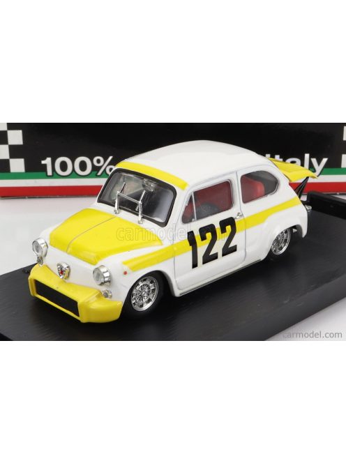 Brumm - Fiat 600 Abarth 850Tc N 122 Coppa Collina 1969 Avantieri Bresci White Yellow