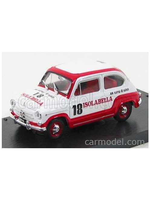 Brumm - Fiat 600D - Amaro 18 Isolabella 1960 White Red