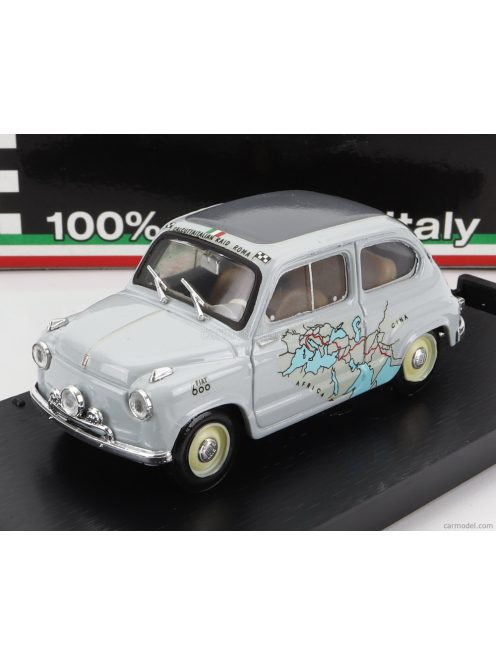 Brumm - Fiat 600 Rally Raid Roma-Calcutta 1955 13.260Km In 11 Giorni - 11 Days Grey