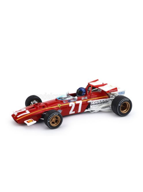 Brumm - FERRARI F1  312B N 27 BELGIUM GP 1970 JACKY ICKX - WITH DRIVER FIGURE RED WHITE