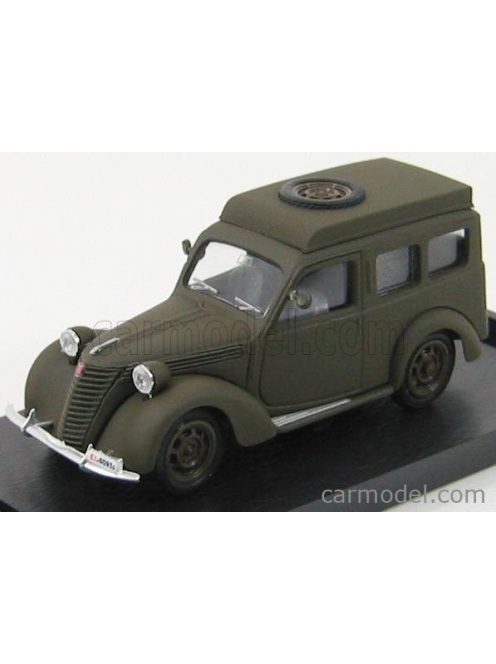 Brumm - Fiat 1100 Furgone Carabinieri Radiomobile 1950 Military Green