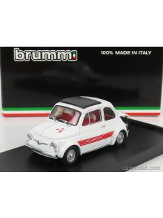   Brumm - Fiat 500 Abarth 695Ss 1968 - 70Th Anniversary Abarth 1949-2019 White Red