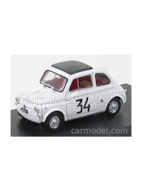 Brumm - Fiat 500 595 Abarth N 34 Winner Criterium Apertura Monza 1964 Franco Patria White