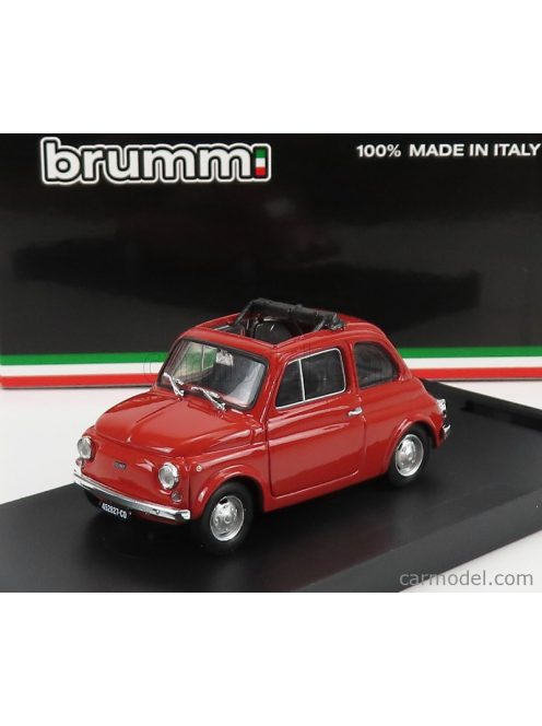 Brumm - Fiat 500R Tetto Aperto - Open 1972 Rosso Corallo