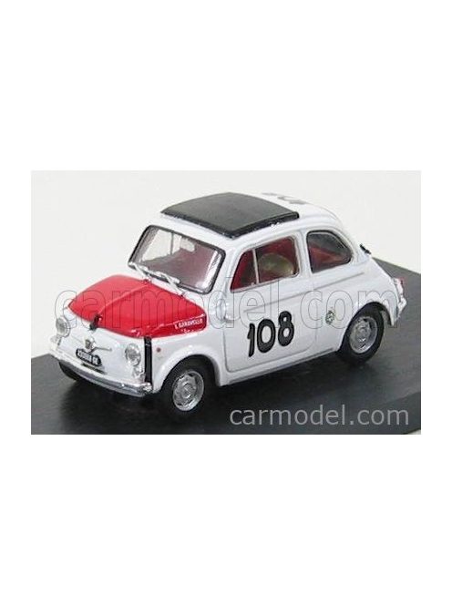 Brumm - Fiat 500 595 Abarth N 108 Trofeo Italiano Turismo Winner Coppa Gallega 1965 Leonardo Durst White Red