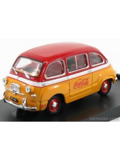   Brumm - Fiat 600D Multipla Coca-Cola Olimpiadi Roma 1960 Orange Red White