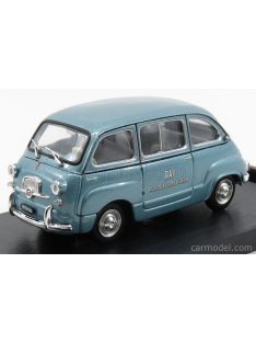   Brumm - Fiat 600D Multipla Rai Radiotelevisione Italiana 1960 Light Blue Met