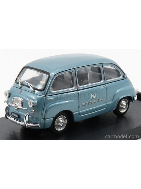 Brumm - Fiat 600D Multipla Rai Radiotelevisione Italiana 1960 Light Blue Met