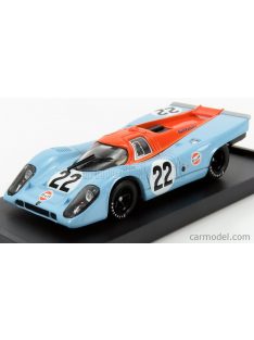   Brumm - Porsche 917K Scuderia Jwa Gulf N 22 24H Le Mans 1970 Hailwood - Hobbs - 50Th Anniversary Gulf Racing Light Blue Orange