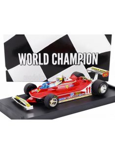   Brumm - FERRARI F1  312T4 N 11 WORLD CHAMPION WINNER MONZA ITALY GP 1979 JODY SCHECKTER - WITH DRIVER FIGURE RED