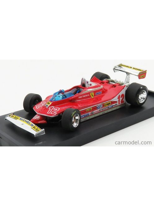 Brumm - Ferrari F1 312T4 N 12 2Nd Gp French Dijon 1979 Gilles Villeneuve Red