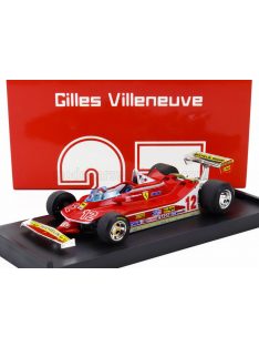   Brumm - FERRARI F1  312T4 N 12 2nd GP FRENCH GP 1979 GILLES VILLENEUVE RED