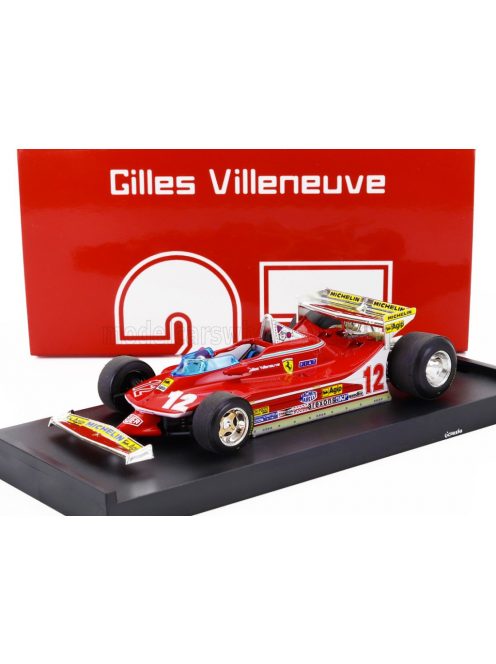 Brumm - FERRARI F1  312T4 N 12 MONACO GP 1979 GILLES VILLENEUVE RED