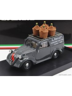   Brumm - Fiat 500B Furgone Van Veicolo Commerciale Pubblicitario Produzione Vini Tipici G.Rossi E Figli 1941 Grey