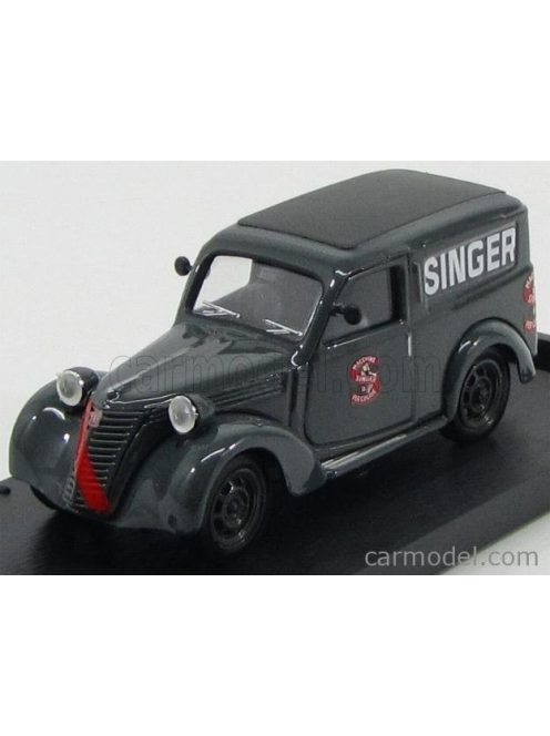 Brumm - Fiat 500C Furgone Van Veicolo Commerciale Publicitaire Singer Agenzia Catanzaro 1950 Grey