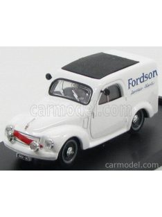   Brumm - Fiat 500C Furgone Van Veicolo Commerciale Publicitaire Fordson Brescia Servizio Clienti 1950 White Black