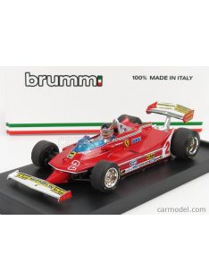   Brumm - Ferrari F1 312T5 N 2 Brazilian Gp 1980 Gilles Villeneuve - With Driver Figure Red