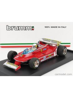   Brumm - Ferrari F1 312T5 N 1 Monaco Gp 1980 Jody Scheckter - With Driver Figure Red