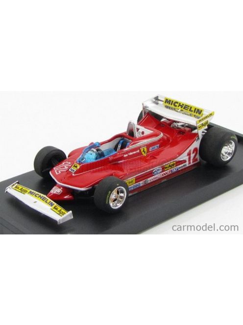 Brumm - Ferrari F1 312T4 N 12 Prove Ala Posteriore Ovest Usa Gp 1979 Gilles Villeneuve Red